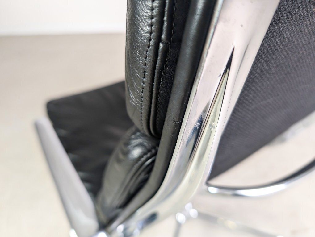 Furniture Original Ea 216 Armchair Herman Miller Charles Ray Eames Soft Pad photo