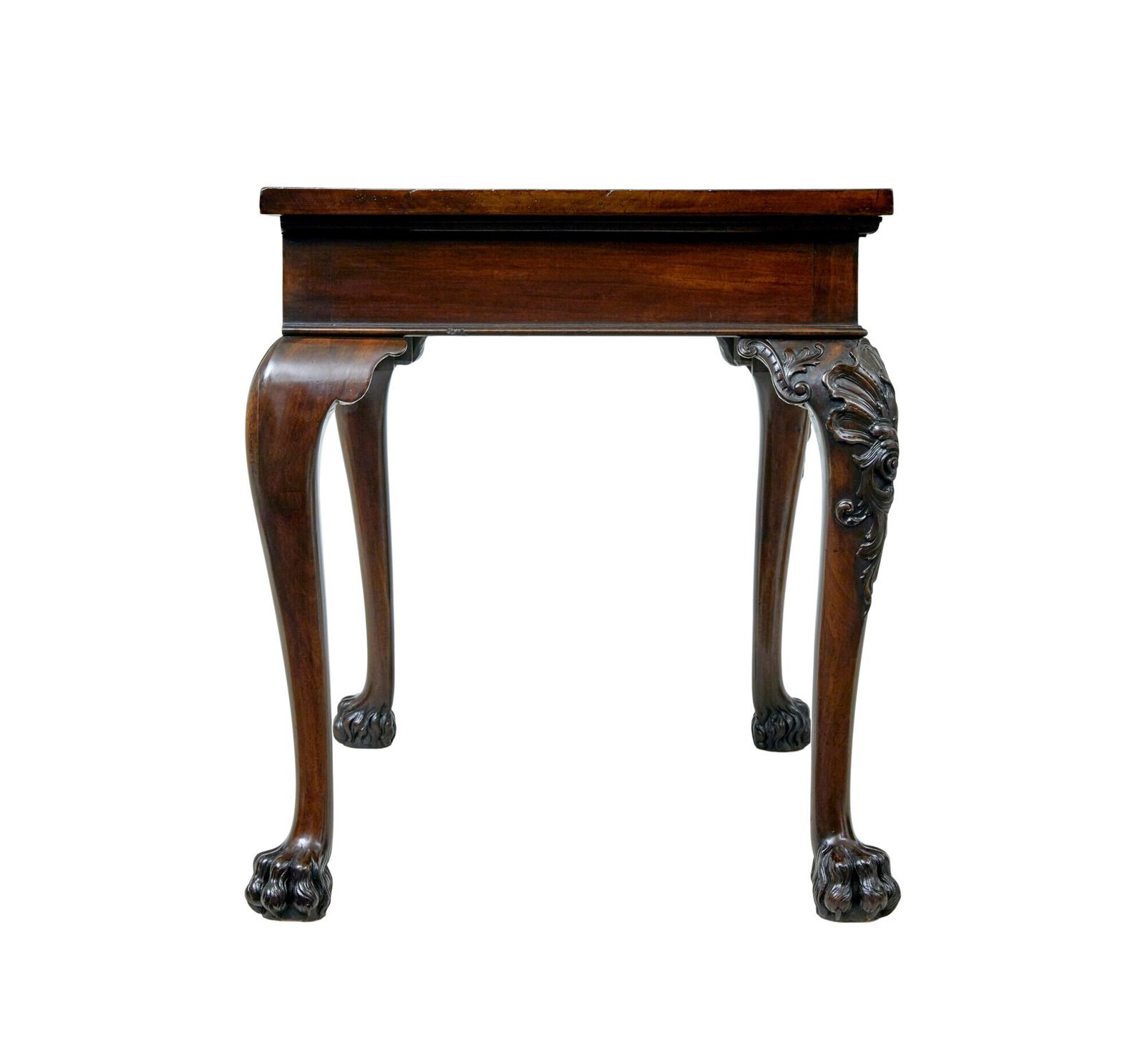 Furniture 19th Century English Hand Carved Serving Table photo