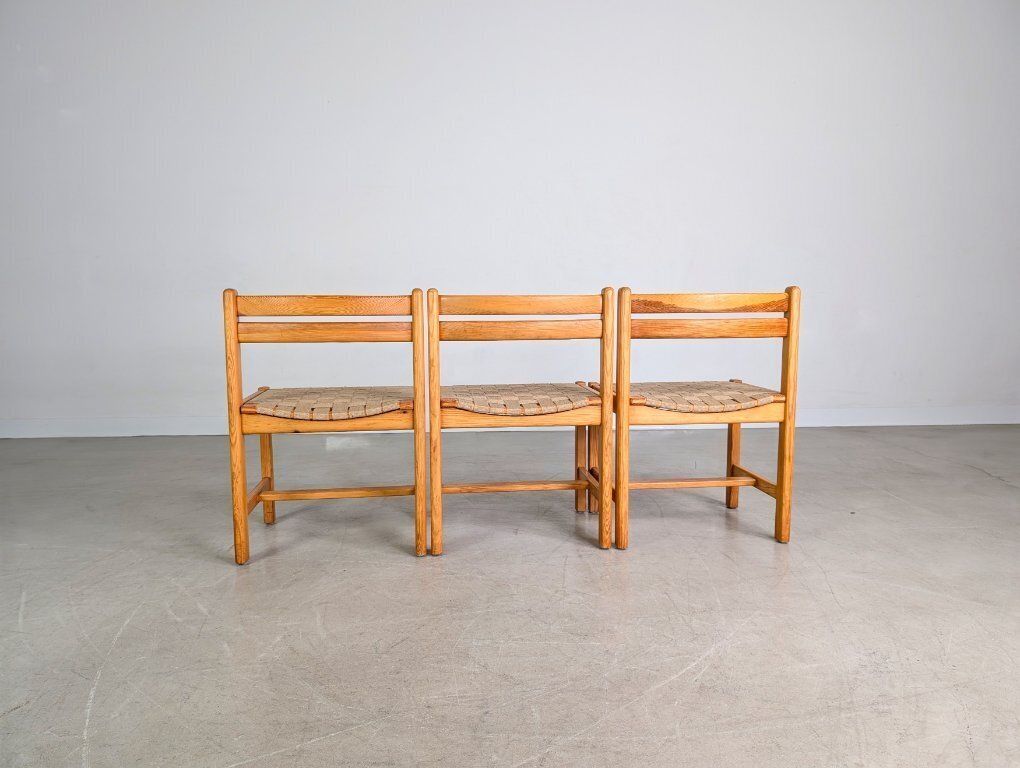 Set Of 3 Asserbo Chairs Borge Morgensen Roland Wilhelmsson photo vinterior