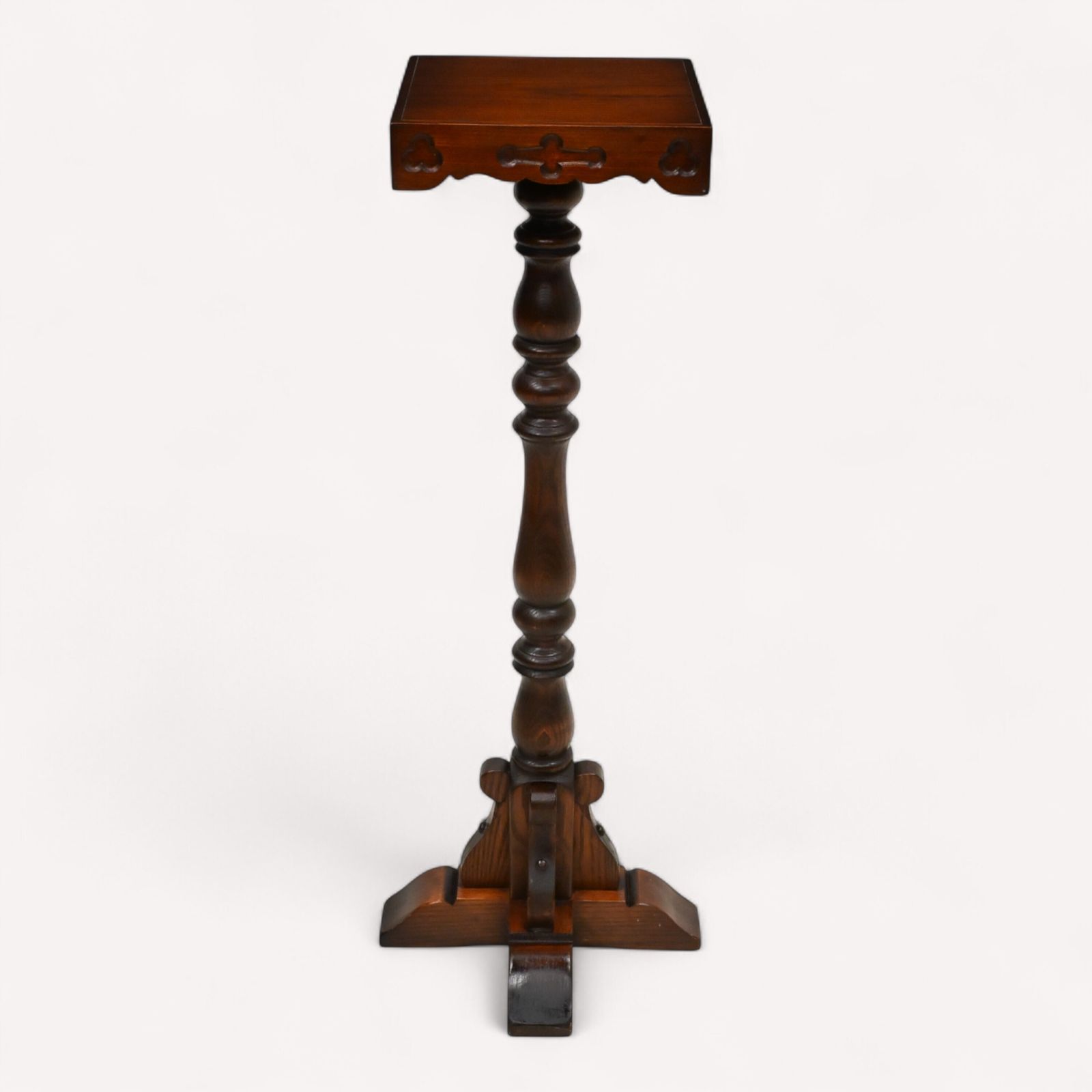 Old Charm Plant Stand Oak Tudor Brown Finish Model 2164 Free Nationwide Delivery photo furniture