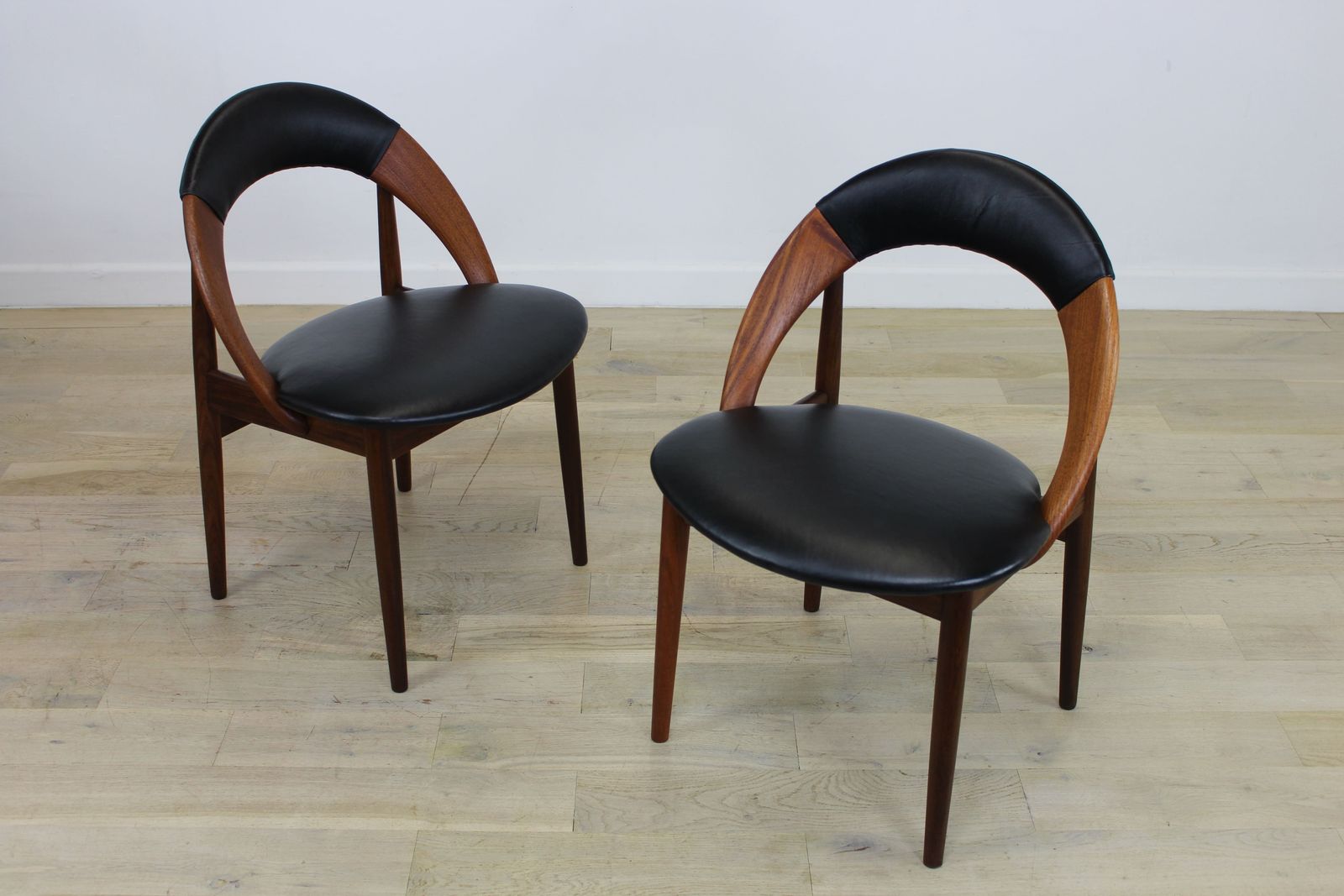 Rare Pair Of Danish Hoop Back Chairs By Arne Hovmand Olsen photo vinterior