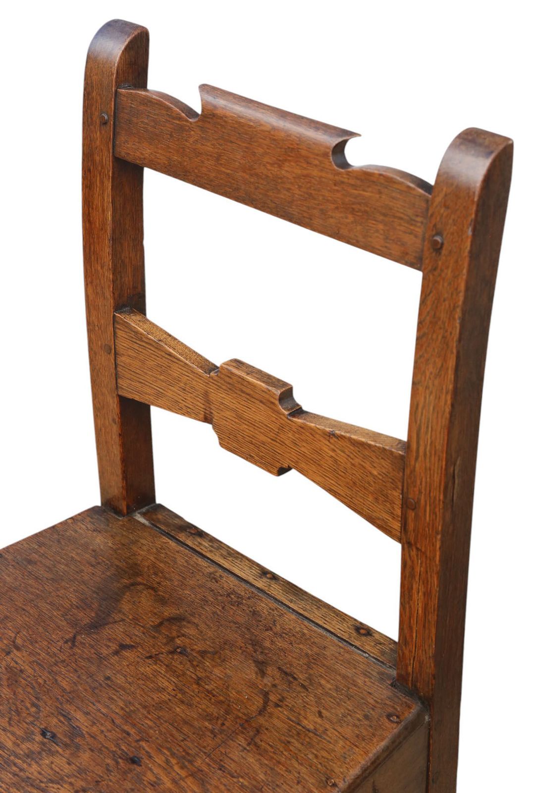 Antique 19th Century Pair Of Oak Chairs – Fine Quality Hall, Studio, Kitchen, Dining Or Bedroom Seating photo 995.0