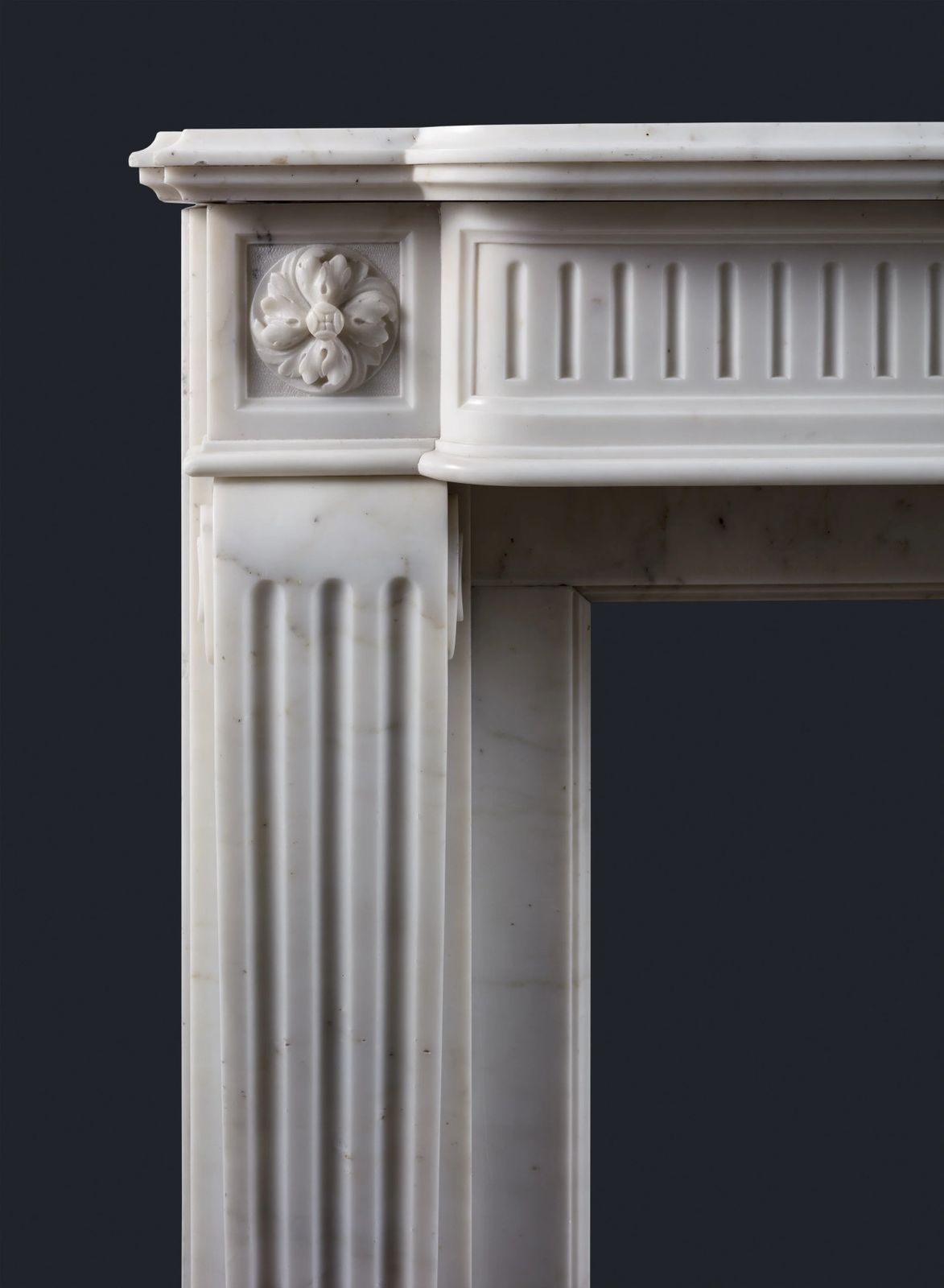 Louis XVI Style Marble Fireplace Surround photo furniture