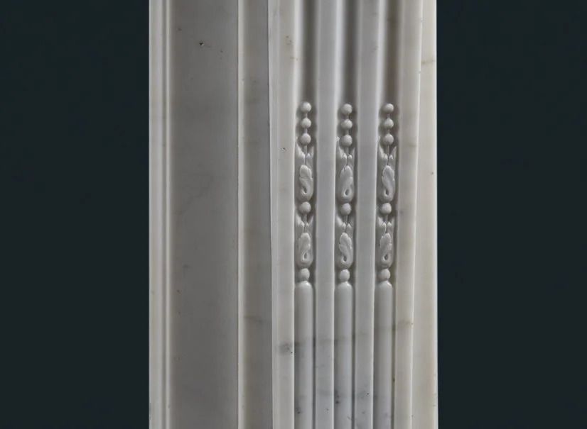 Louis XVI Style Marble Fireplace Surround photo vinterior