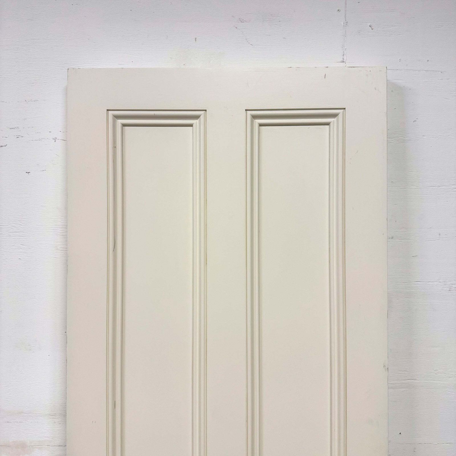 Reclaimed White Tulip Wood 4 Panel Door   219cm X 77.5cm photo Home Fixtures
