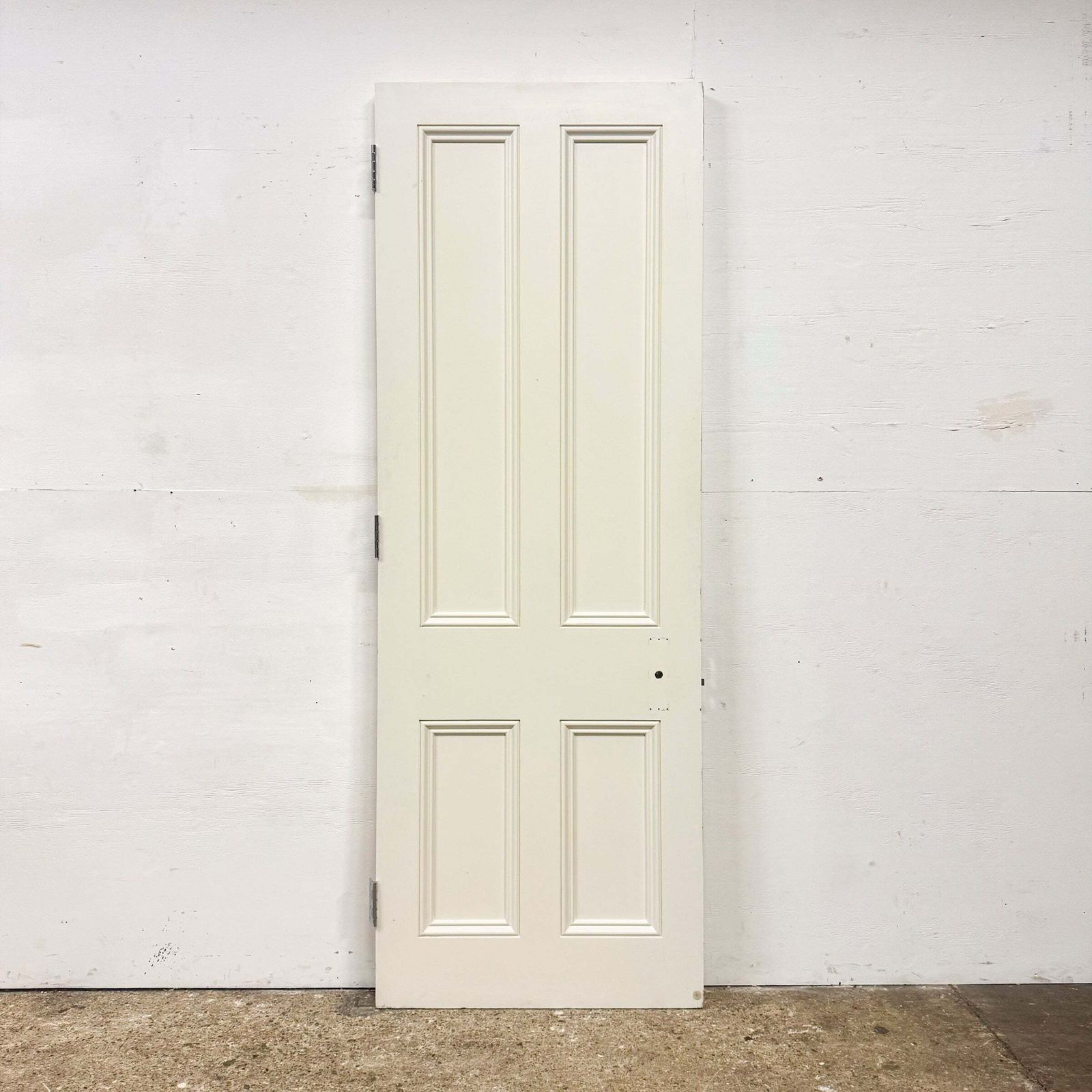 Reclaimed White Tulip Wood 4 Panel Door   219cm X 77.5cm photo 225.0