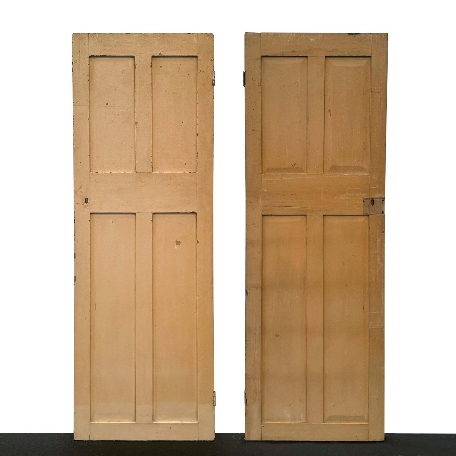 Georgian Solid Pine Panelled Door   226cm X 78cm