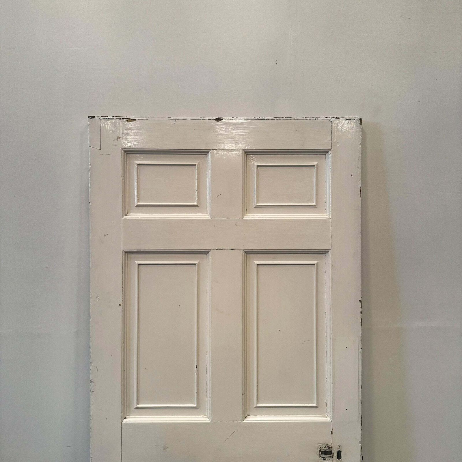 Georgian Solid Pine Panelled Door   193.5cm X 89cm photo vinterior