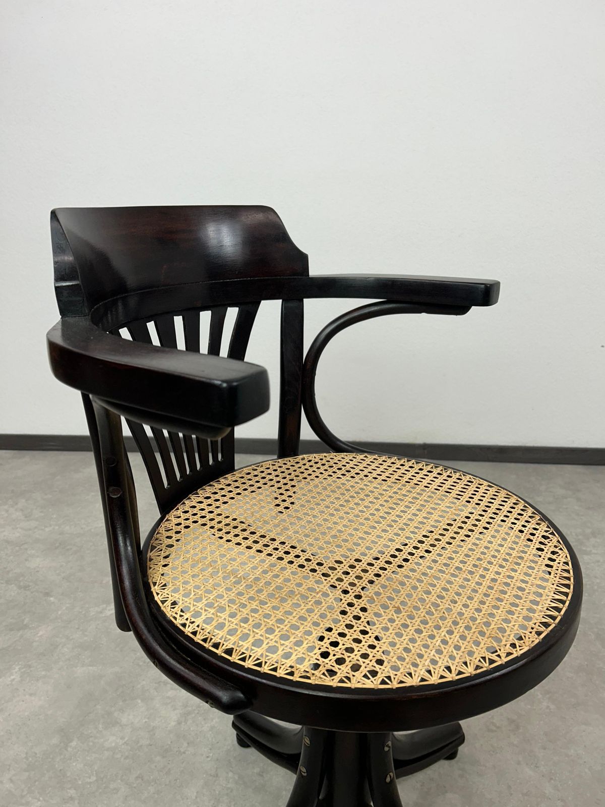 Jugendstil Swivel Desk Chair By Thonet photo for sale