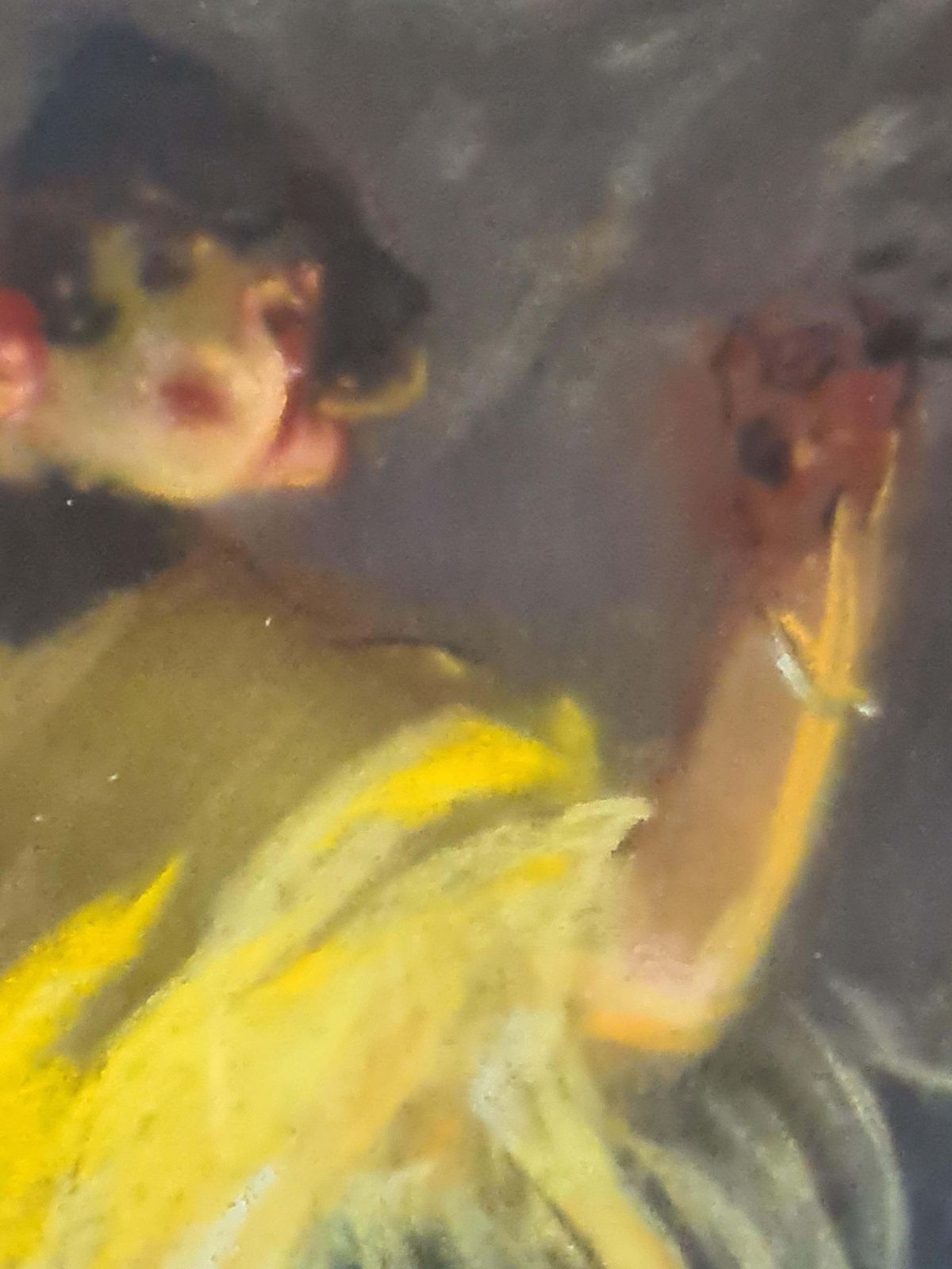 Art Flamenco Dancer, Belle Epoque Romantic Pastel Portrait, Conchita De Cadiz, 1900s, By Louis Ernest Fortuné Andrieux, Dit Fortuney, photo