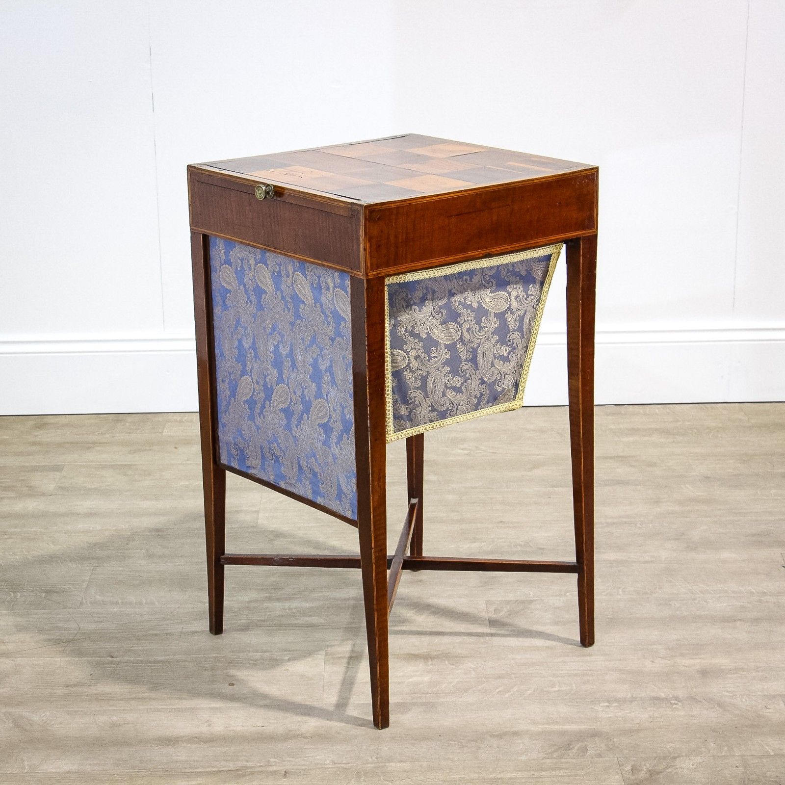 George III Work Table With Sewing Box & Fire Screen photo vinterior