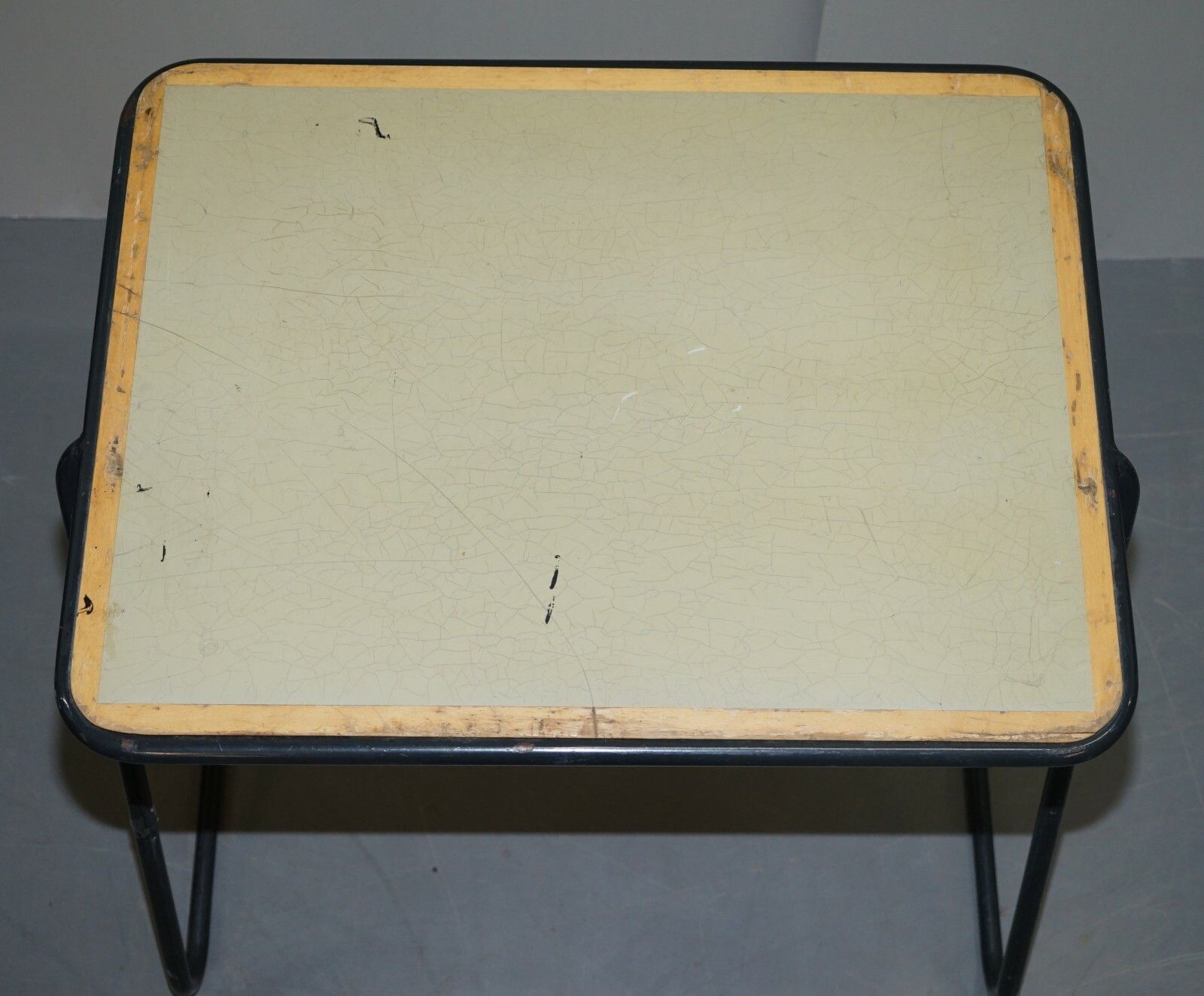 1 Of 20 British Military Army Stacking Desk Tables Full Sized Stainless Steel photo Furniture
