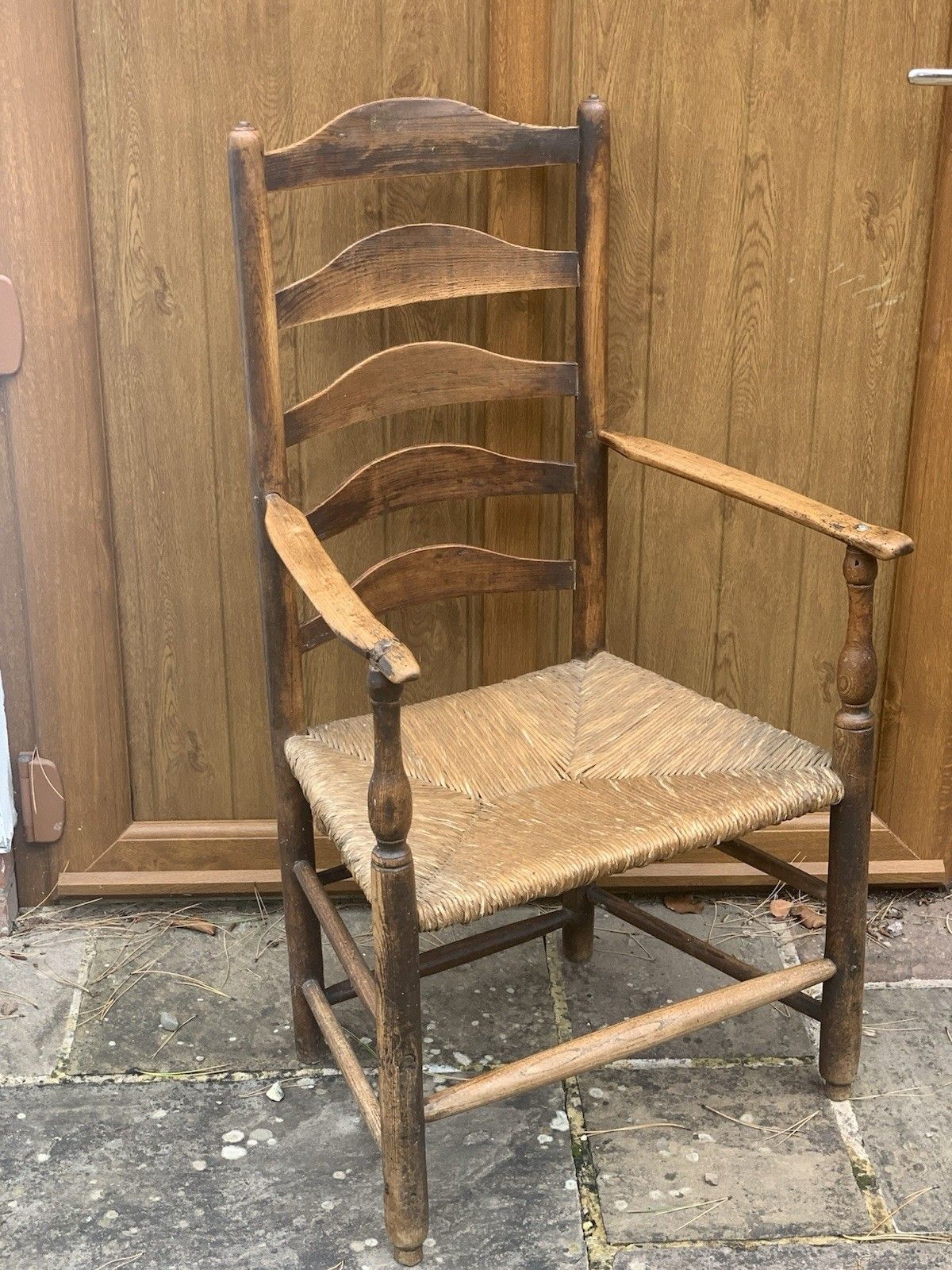 A Charming Country Armchair C1800 Of Lovely Colour.