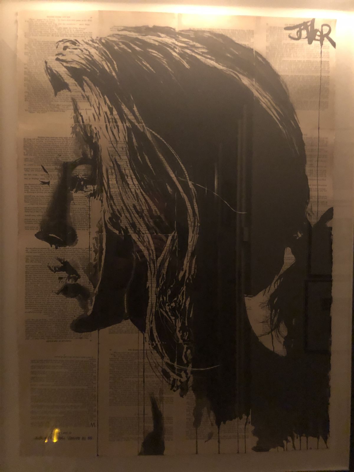 Tiger Lily Drawing Loui Jover Australia Drawing, Ink On Paper Size: 27.2 W X 38.6 H X 0.1 D In photo vinterior