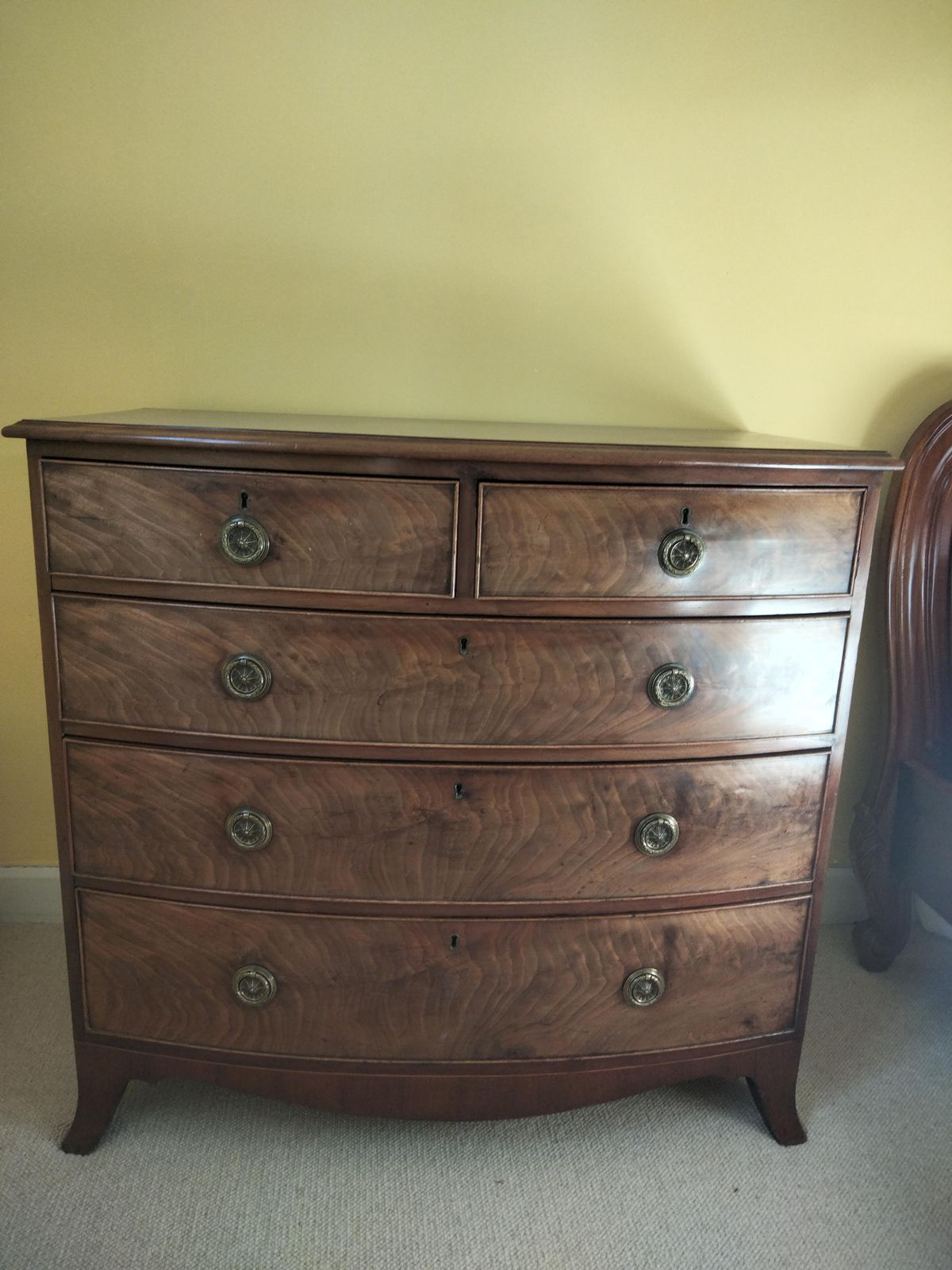 Victoria Mahogany Two Over Three Chest Of Drawers photo furniture