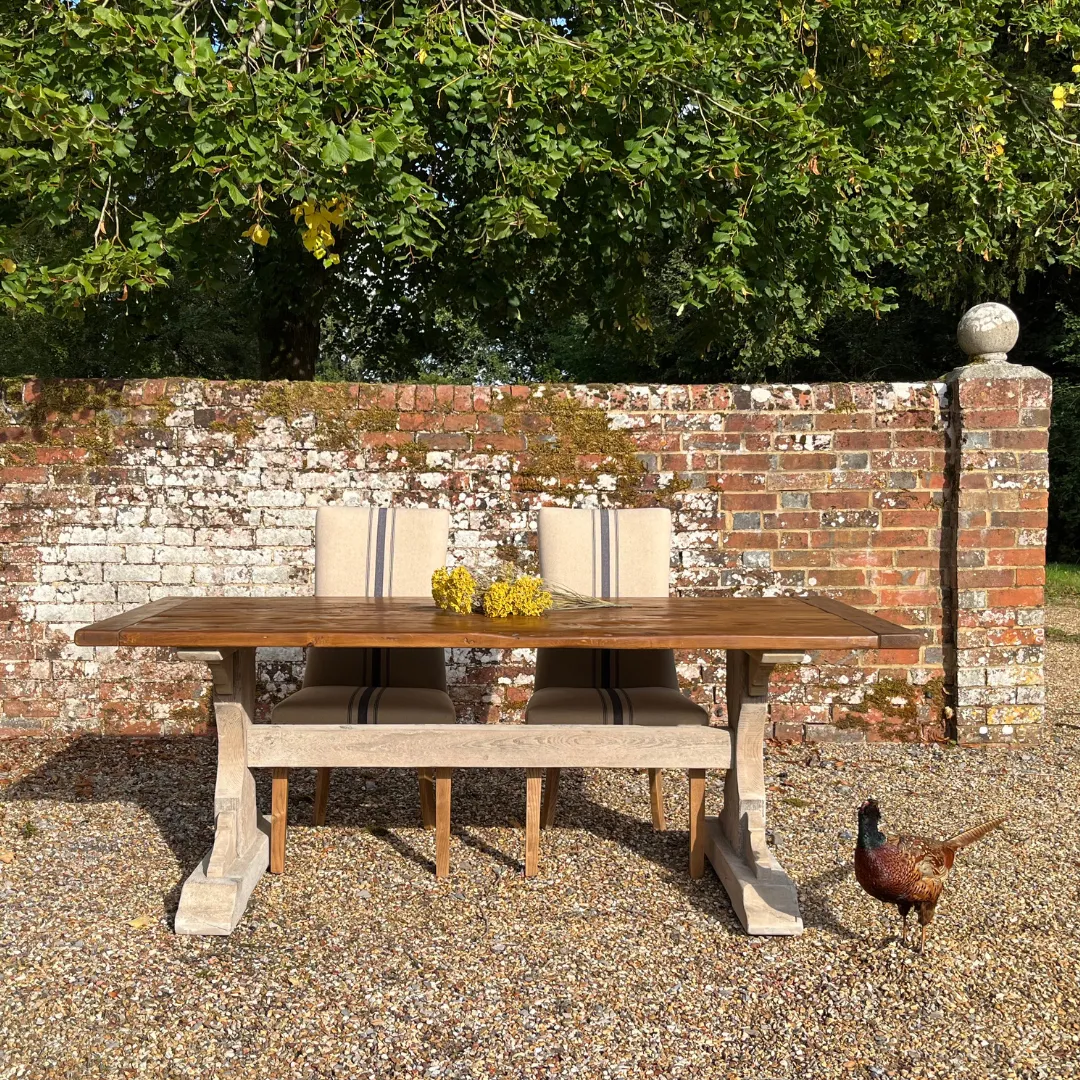 Antique Top Heritage Dining Table photo furniture