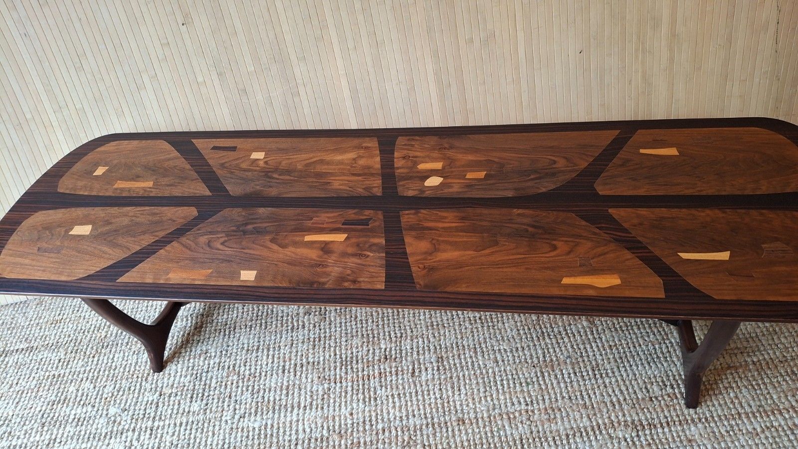 Fab Vintage Mid Century 50s 60s Everest Heals Long Tom Marquetry Coffee Table photo Furniture