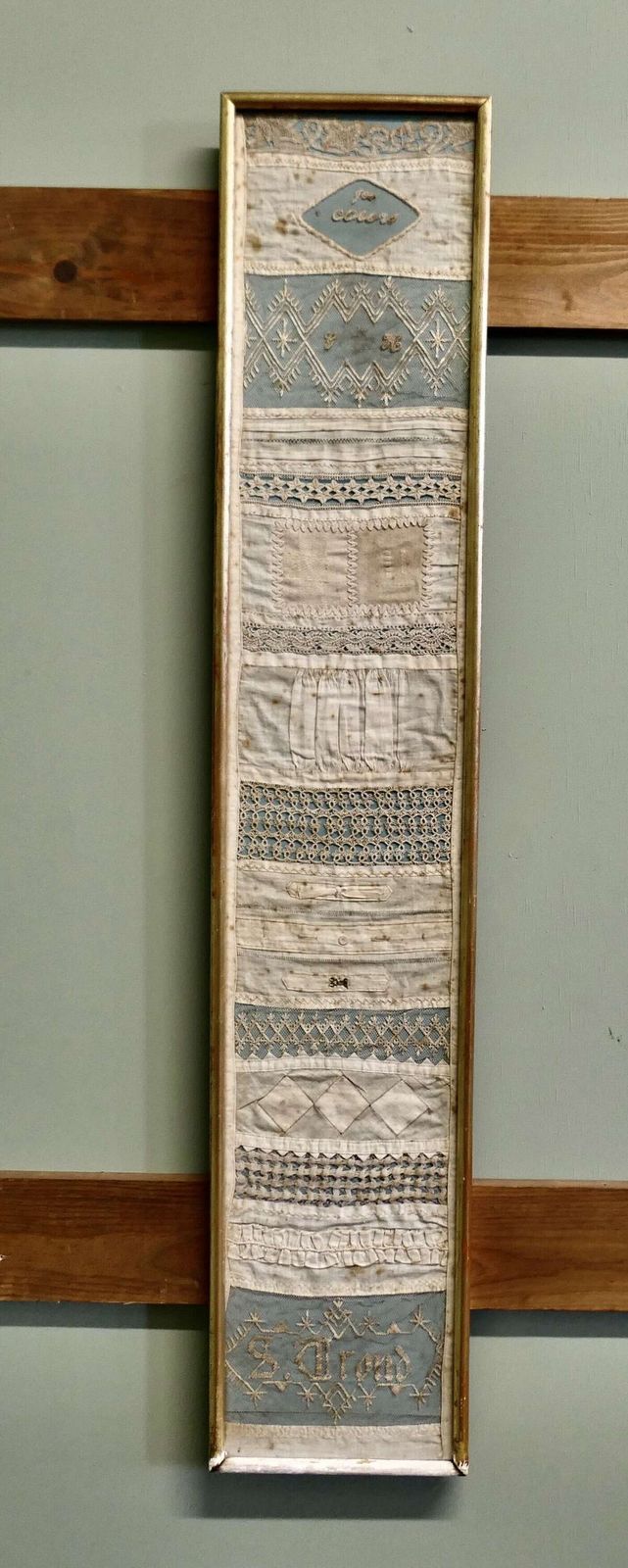 Early 19th Century French Lace Sampler photo furniture