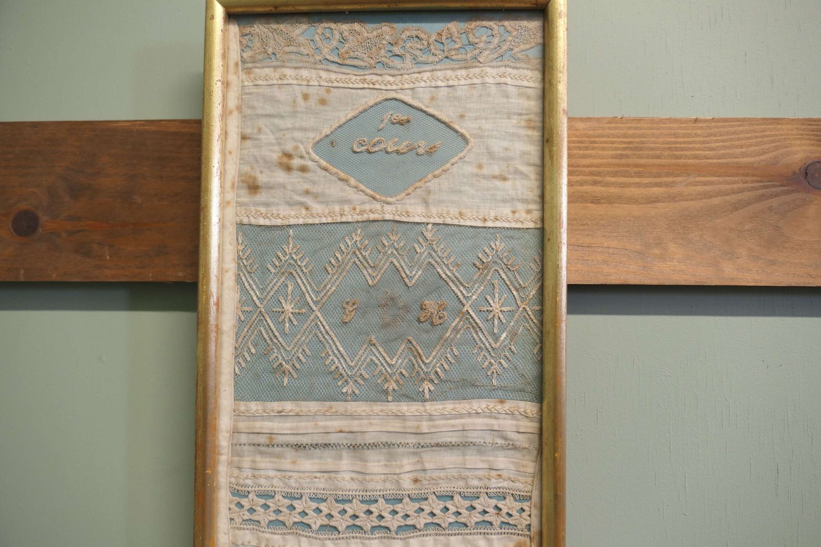 Early 19th Century French Lace Sampler photo 840.0