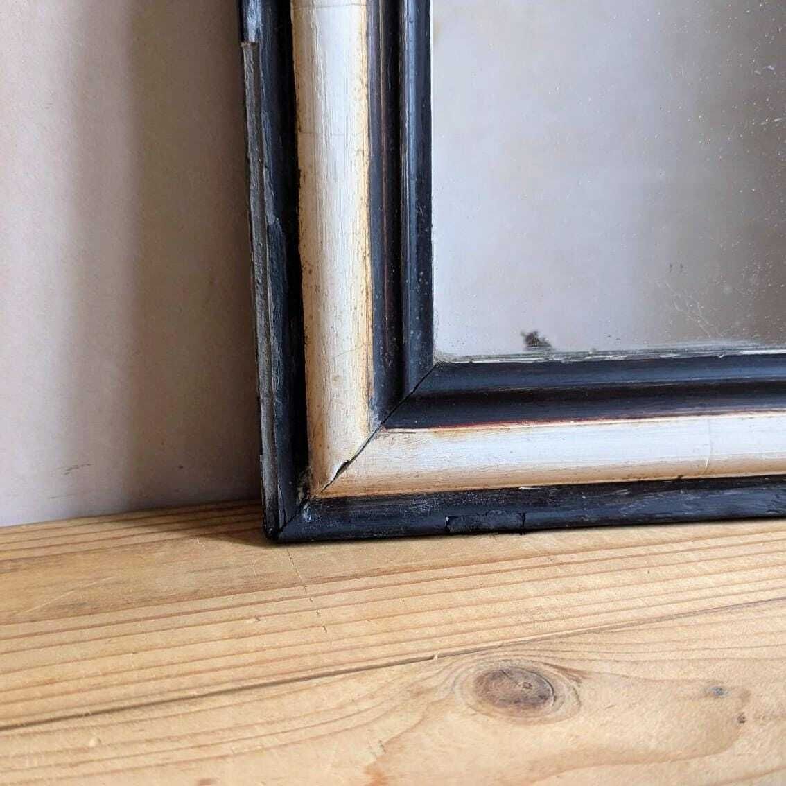 A Small Antique French Art Deco Gesso Arched Wall Mirror C1930 photo Home Decor