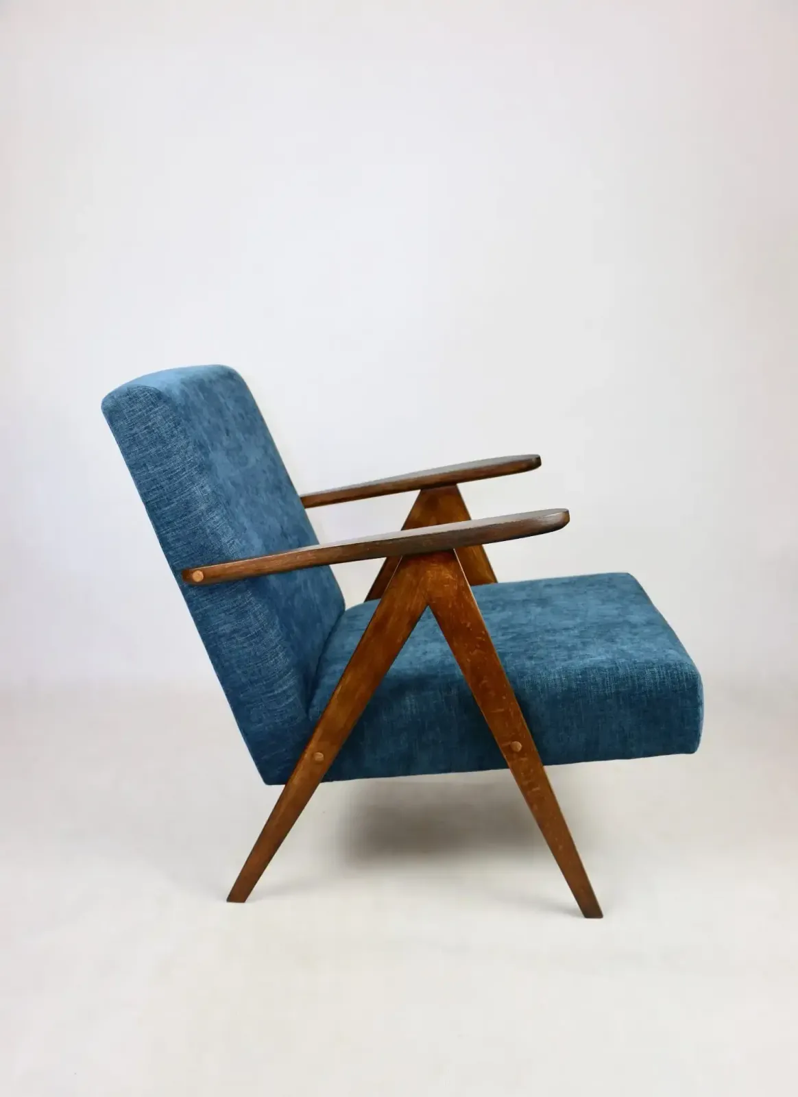 Vintage Armchair Classic Like Var Gray   Blue Jeans photo for sale