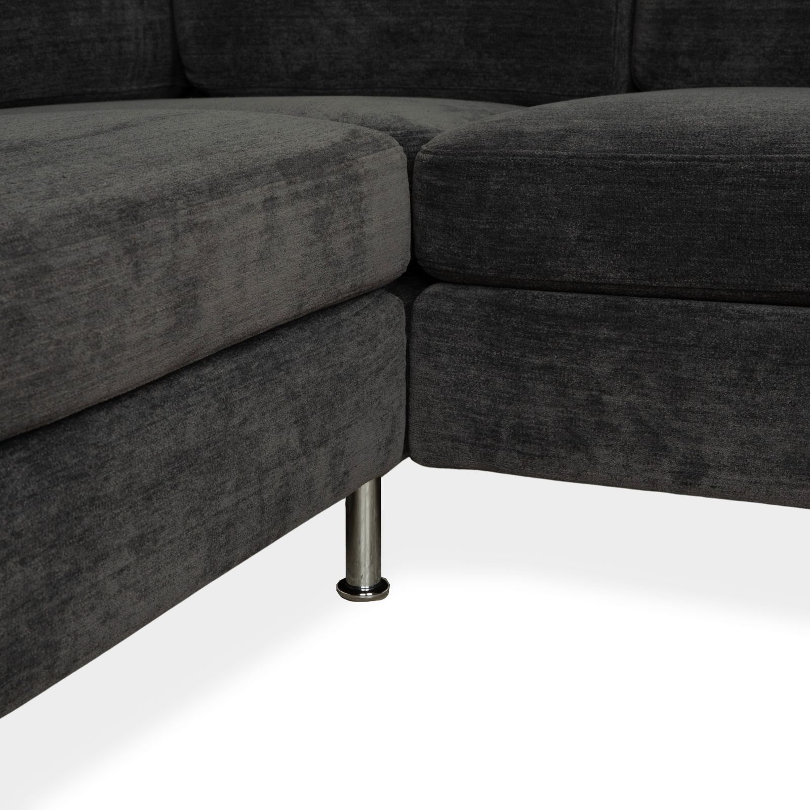 Cor Conseta Fabric Corner Sofa Grey Blue photo Furniture