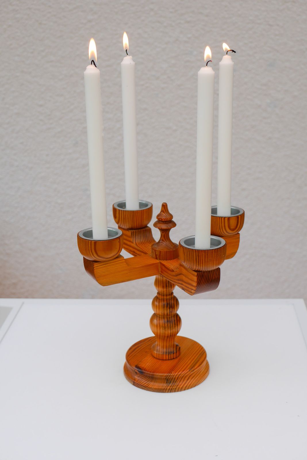 photo furniture Rustic Wooden Candleholder By Jan Johnsson For Smålandsslöjd, Sweden, 1975