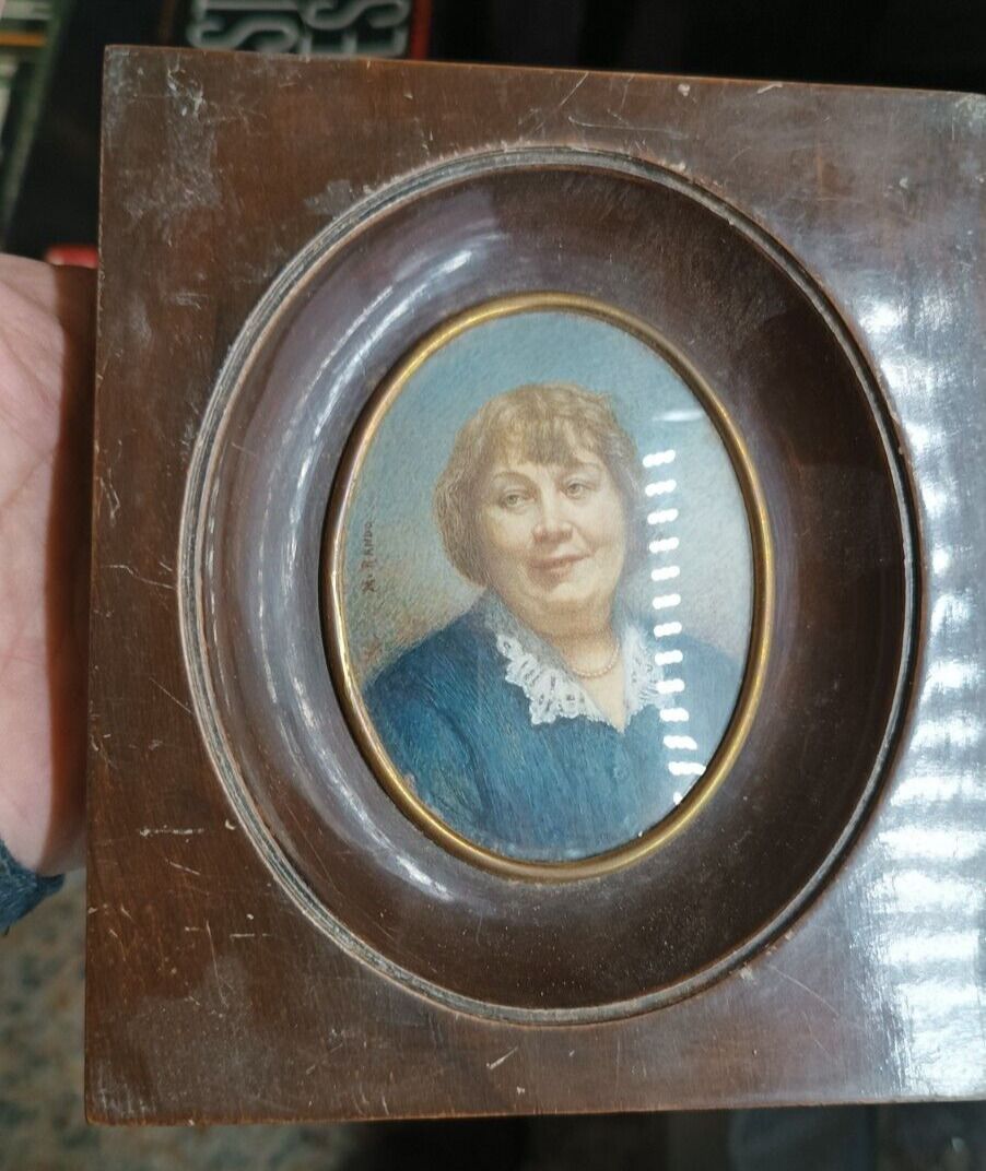 Three Painted Miniatures Portraits Italian School photo for sale