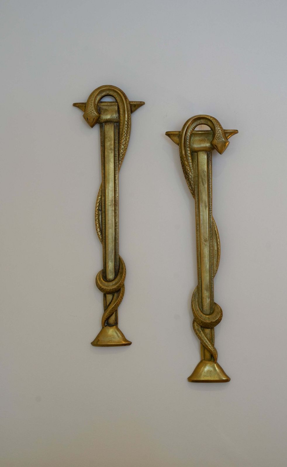 1800.0 Pair Of French Art Deco Apothecary Door Handles. photo