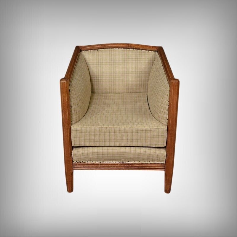 Art Deco Beech Armchair – 1930 photo furniture