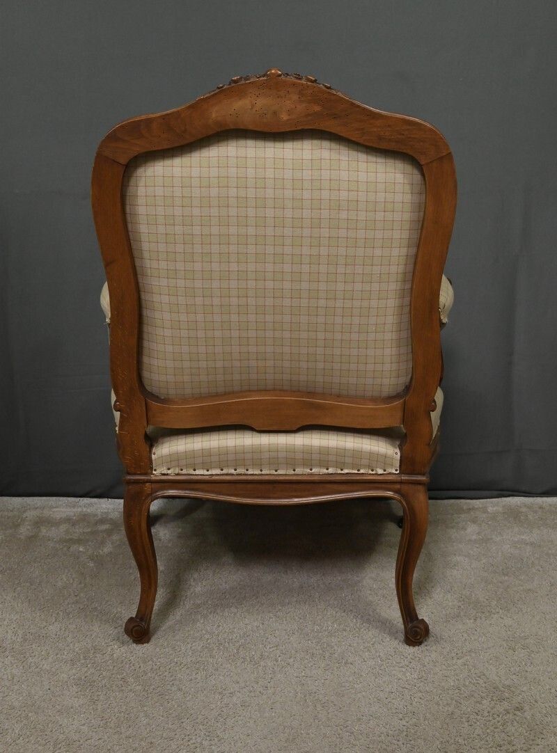 1310.0 Louis XV Style Beechwood Armchair – Mid 19th Century photo
