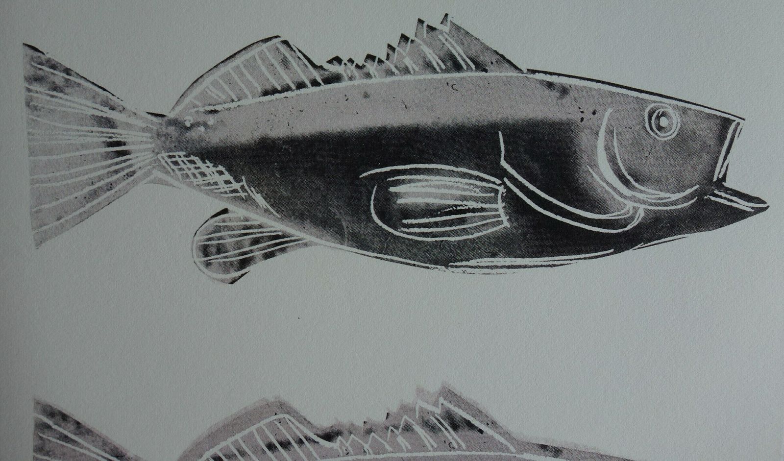 Fine Andy Warhol Pop Art Print   Fish, Signed & Stamped With Estate Stamp photo Art