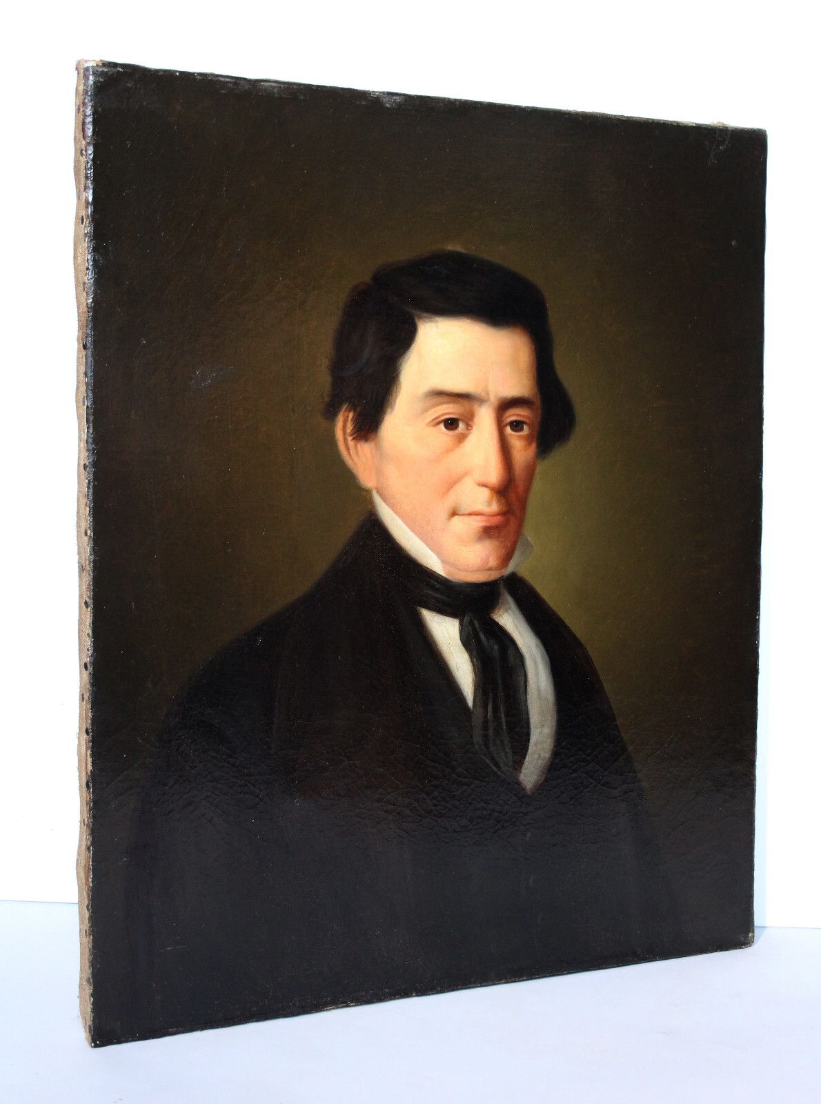 Biedermeier Man Portrait Portrait Portrait Of An Elegant Gentleman Mid 19th Century Jh photo Art