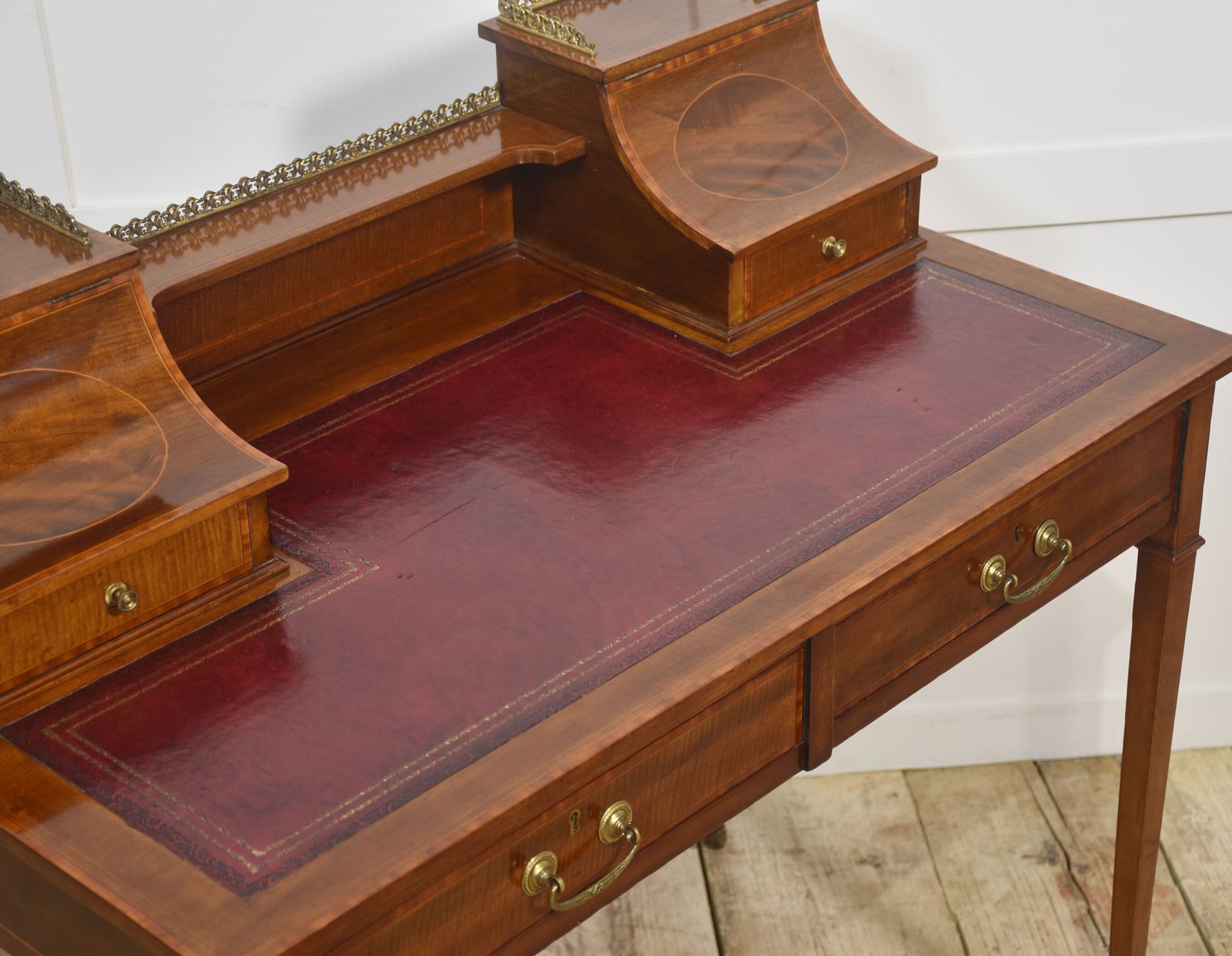 Mahogany Writing Desk With Satinwood Inlay photo buy