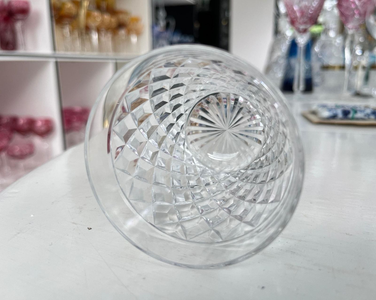 photo furniture Val Saint Lambert Whiskyglazen | 6 Stuks | Kristal Met Diamantslipwerk