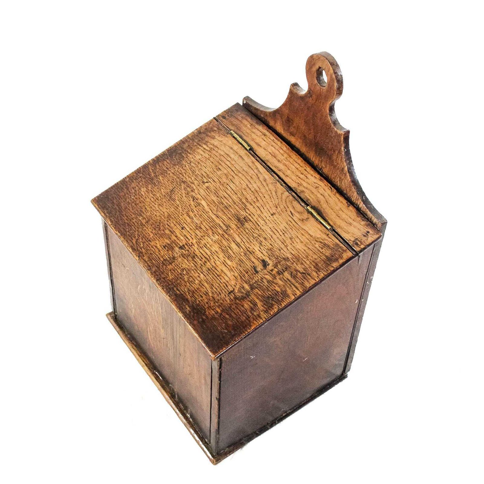 Antique 18th Century Oak Salt Box | Antique Furniture | Antique Box | Antique Storage | Candle Box photo 195.0