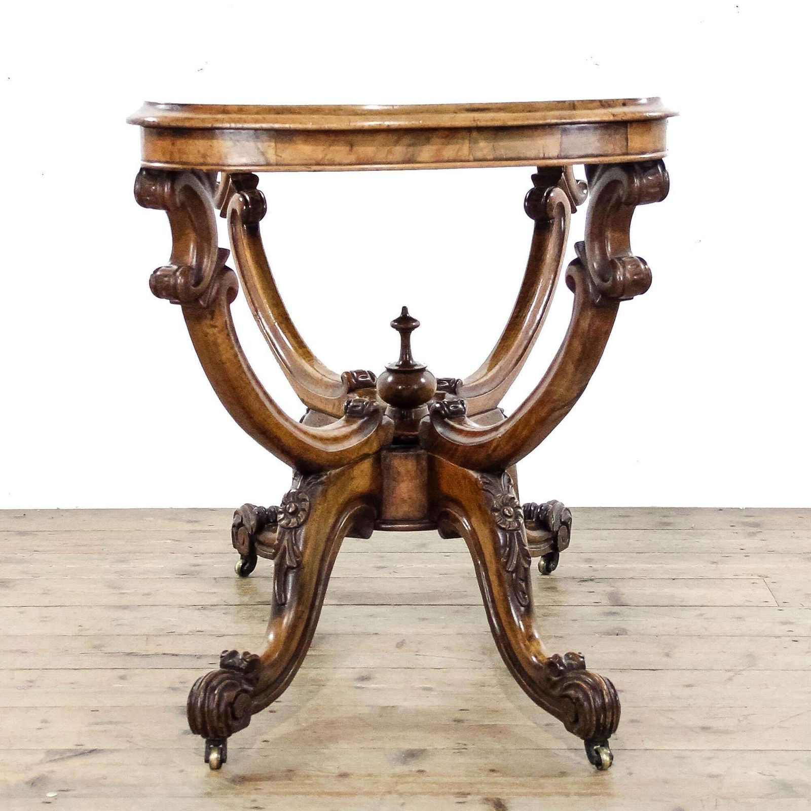 Antique Victorian Walnut Serpentine Centre Table | Antique Furniture | Edwardian Antiques | Centre Table | Tables photo furniture