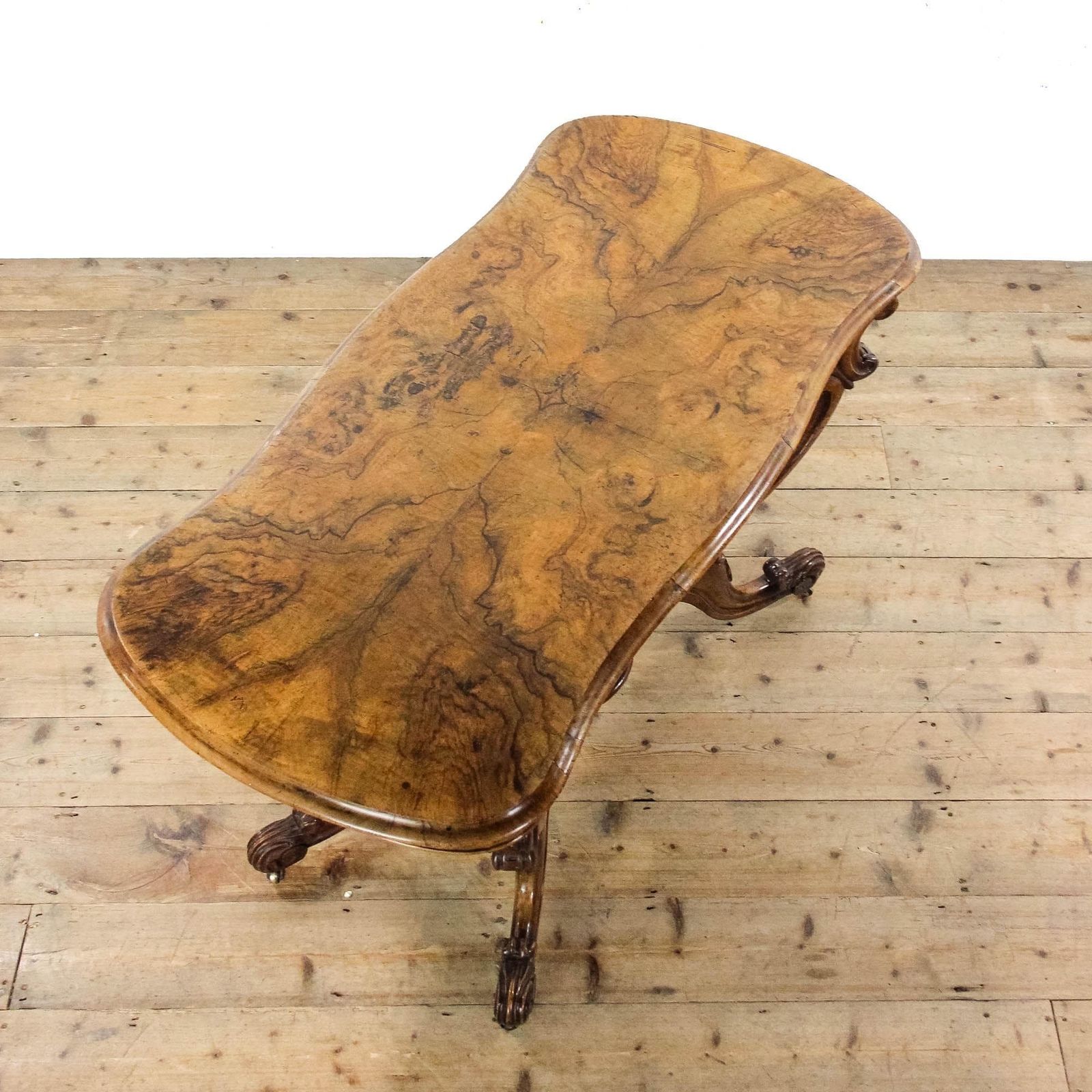 Antique Victorian Walnut Serpentine Centre Table | Antique Furniture | Edwardian Antiques | Centre Table | Tables photo buy