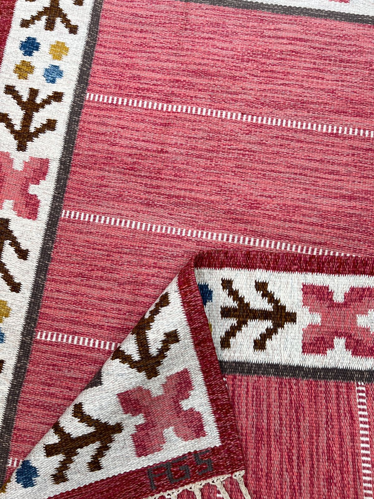 1950's Swedish Flatweave By Anna Greta Sjöqvist photo for sale
