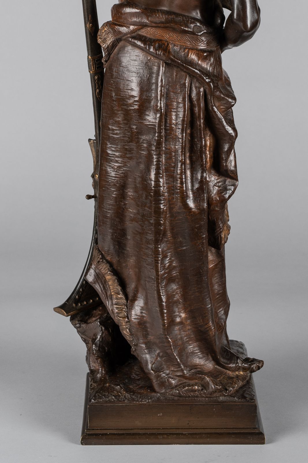 A Magnificent 19th Century French Bronze Sculpture Of An Arabian Sentinel, Signed J.Angles photo buy