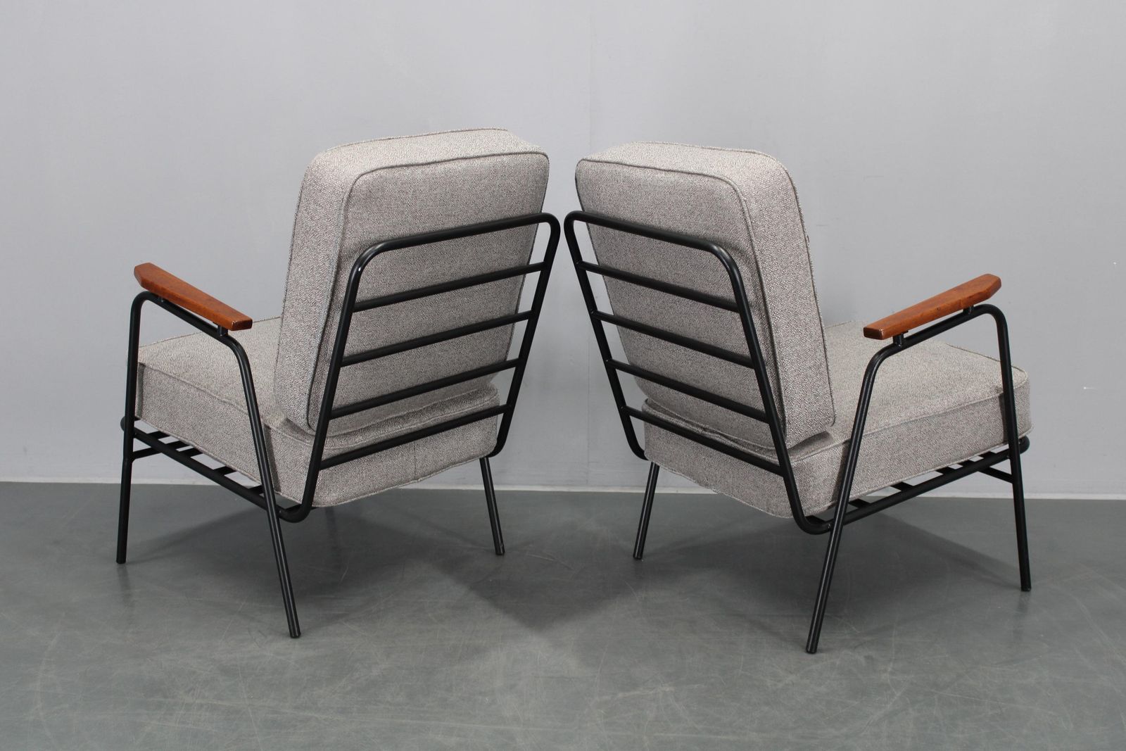 1950s Pair Of Rare Restored Armchairs By Rawi, Netherland photo vintage
