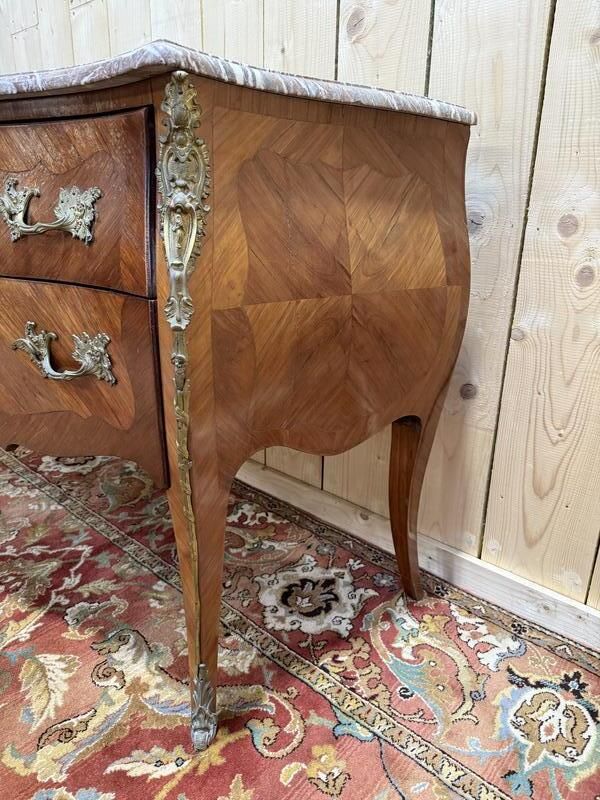 Commode Sauteuse De Style Louis XV En Marqueterie photo furniture
