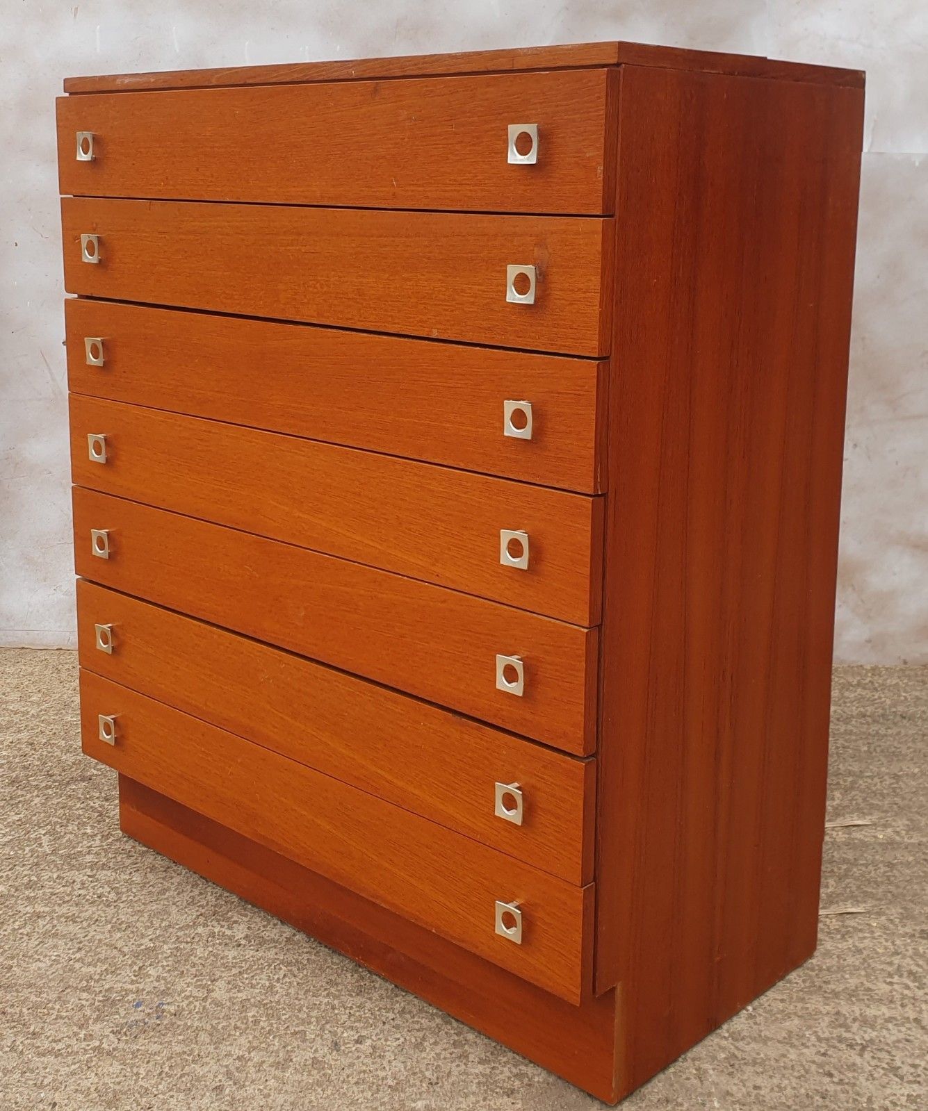 Mid Century Retro Teak Chest Of Drawers photo furniture