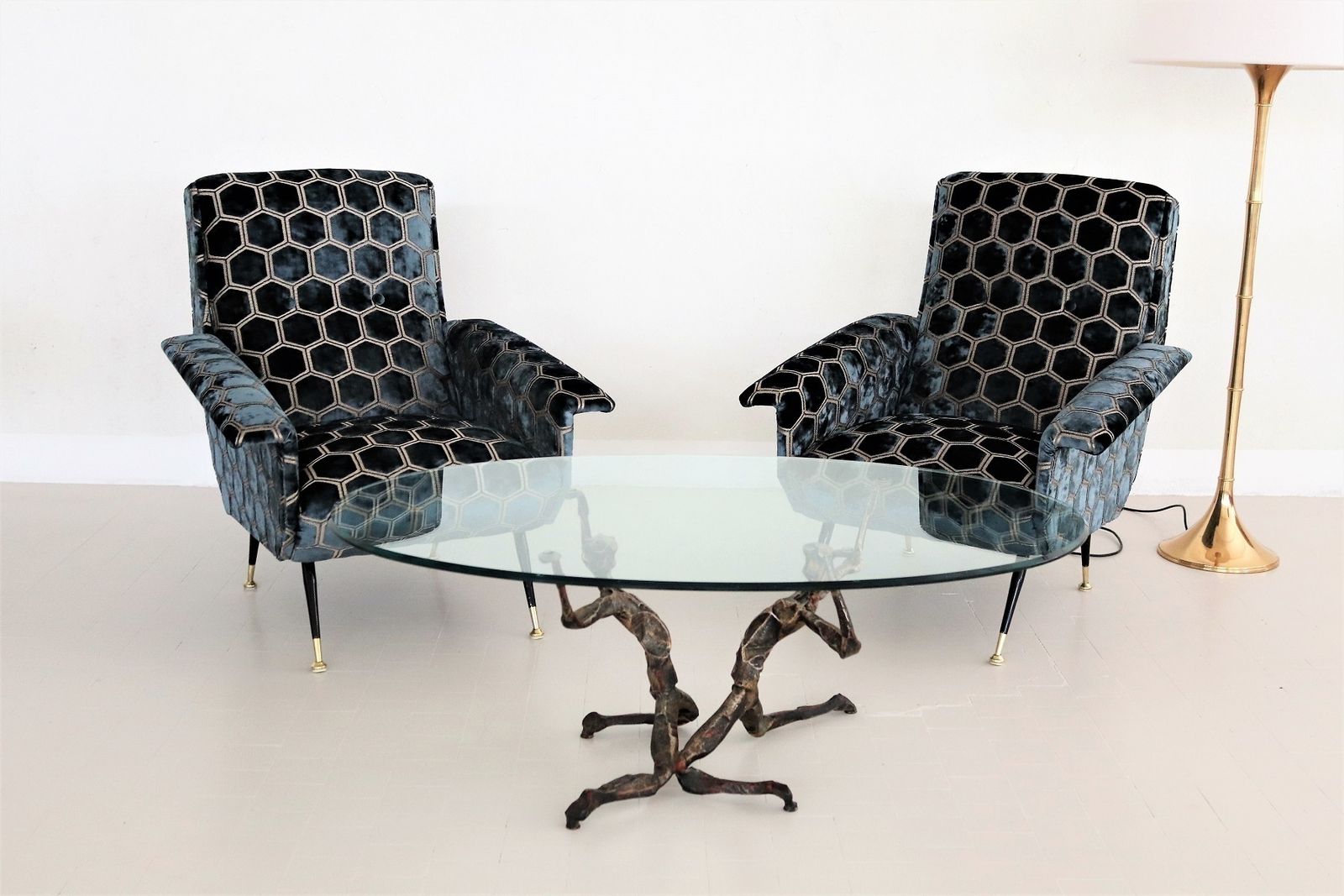 Salvino Marsura Trinidad Brutalist Coffee Table In Bronze, 1960 photo for sale