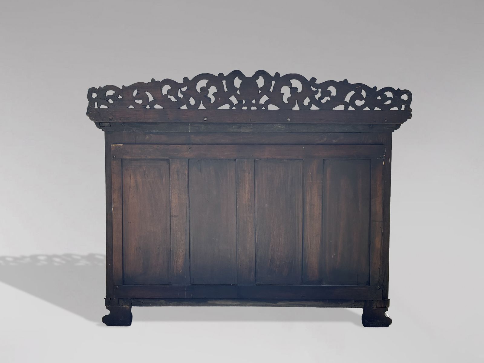 Furniture Early 19th Century William IV Period Carved Rosewood Marble Top Console photo