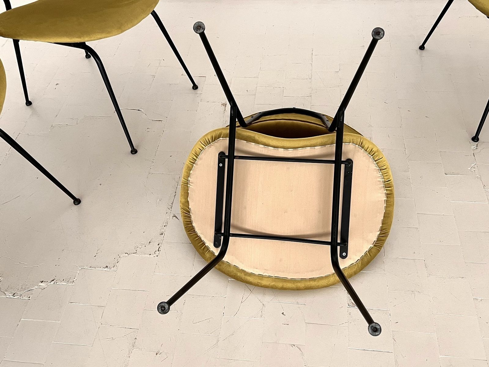 photo for sale Italian Reupholstered Lounge Chairs By Gastone Rinaldi, Set Of Four
