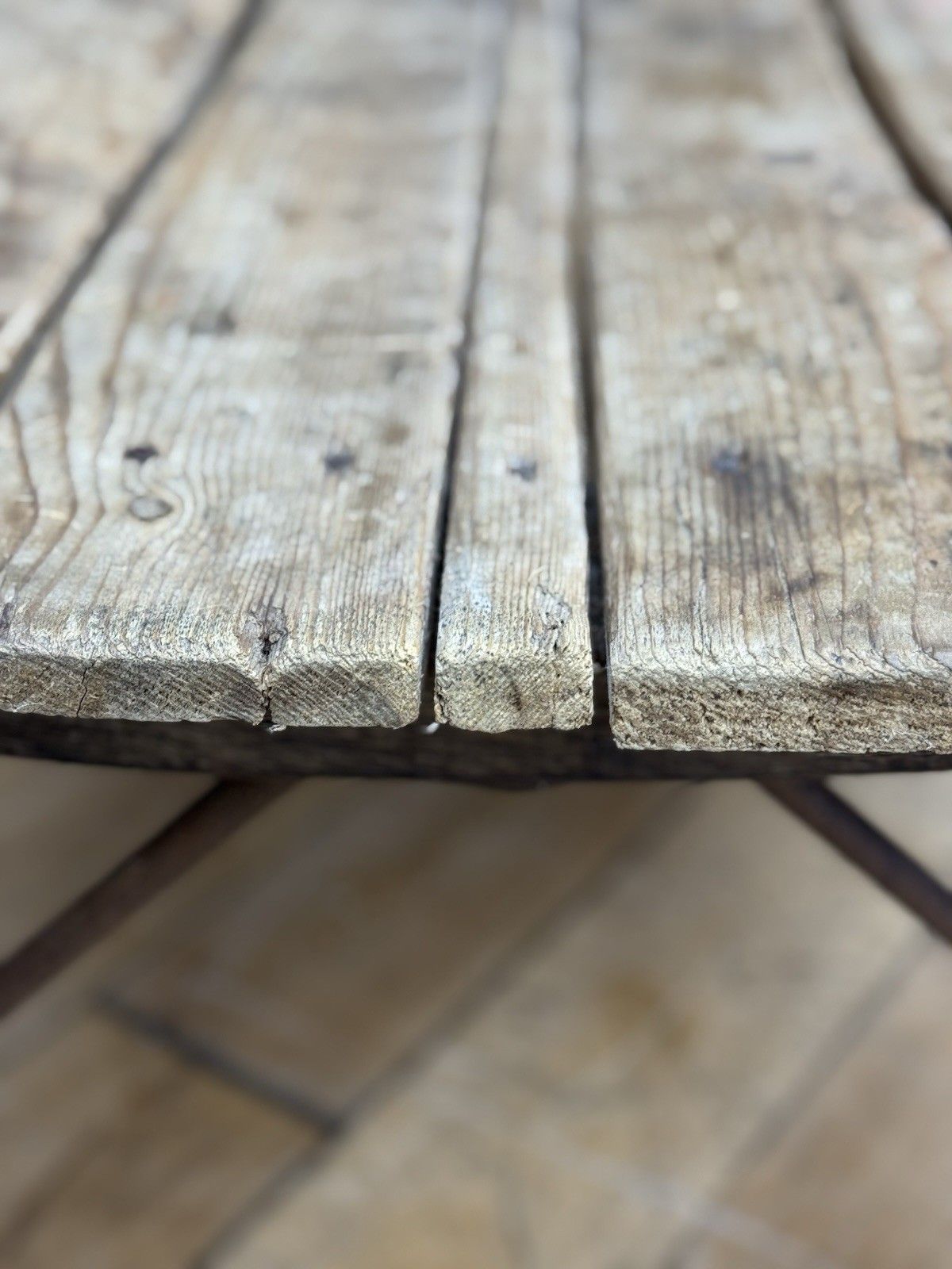 Victorian Pine Funeral Bier / Body Stretcher – Antique Rustic Coffee Table photo 995.0