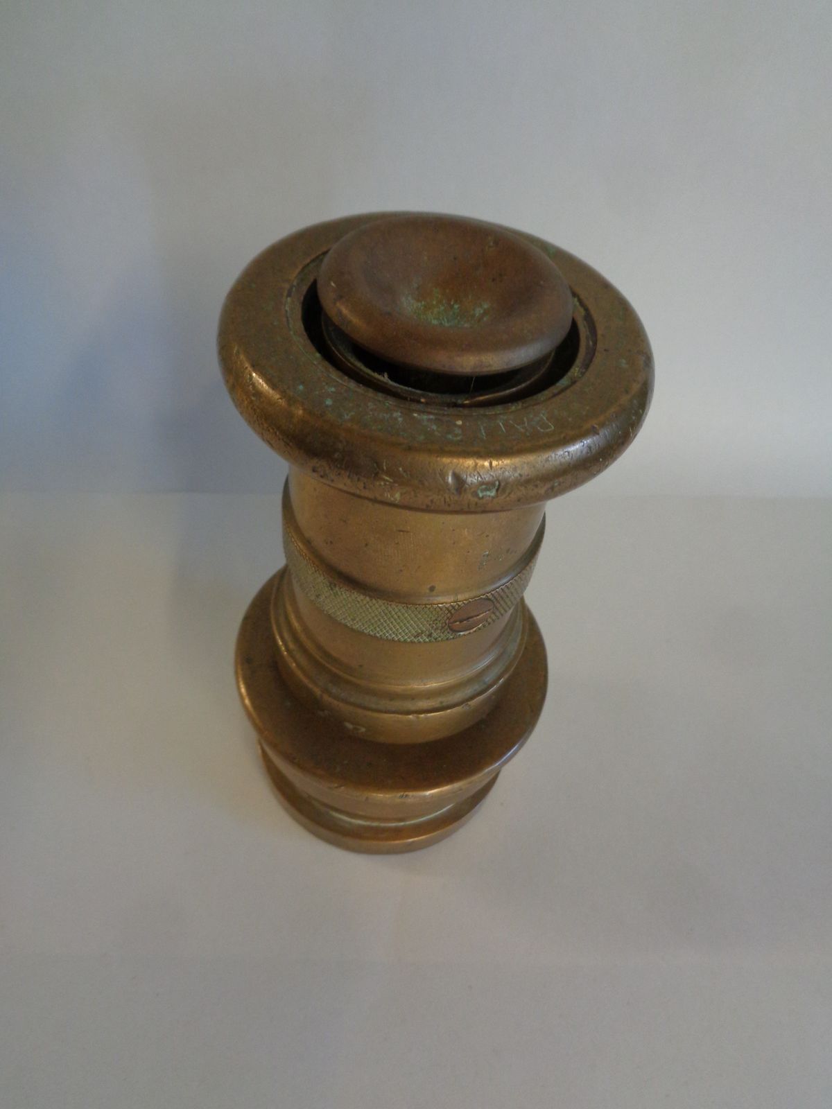 Vintage Brass Fire Hose Nozzle   Twist To Spray photo Home Decor