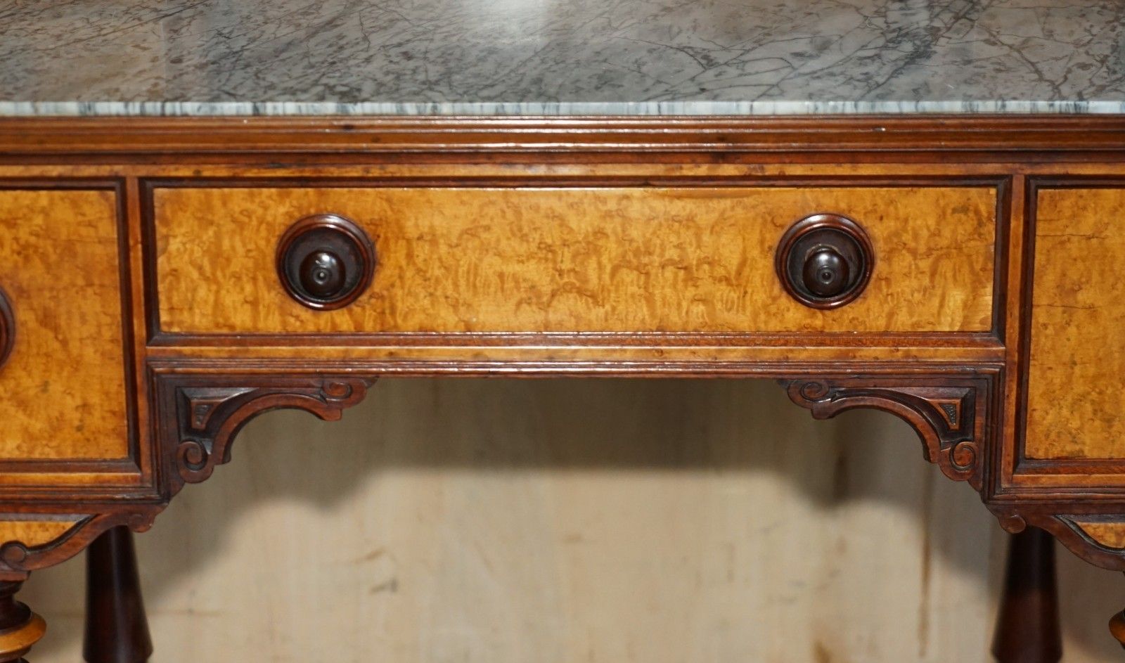 Fully Restored Aesthetic Movement Amboyna Ebony Antique Victorian Dressing Table photo 2950.0