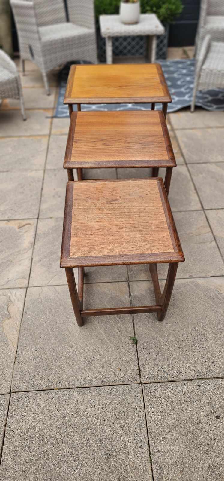 G Plan Astro Mid Century Nest Of Tables In Teak Retro 1970s Scandinavian Design photo 150.0